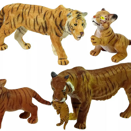 Afrikos dramblių tigrų laukinių gyvūnų figūrėlių rinkinys
