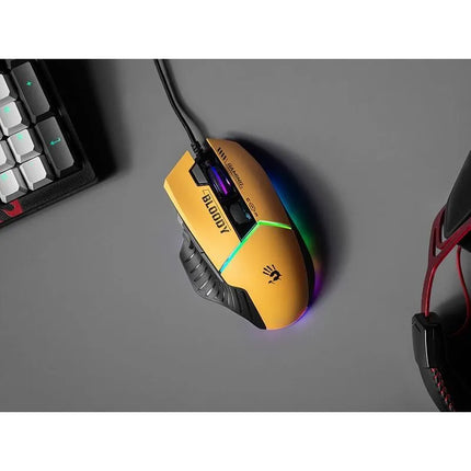 A4TECH W95MAX USB sportinė „Lime“ spalvos pelė A4TMYS47259