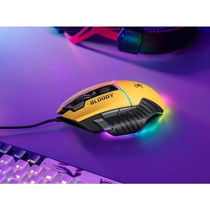 A4TECH W95MAX USB sportinė „Lime“ spalvos pelė A4TMYS47259
