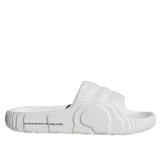 „Adidas Adilette 22 Crystal White“ moteriškos/vyriškos šlepetės su patogiu profiliuotu padu (HQ4672)