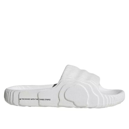 „Adidas Adilette 22 Crystal White“ moteriškos/vyriškos šlepetės su patogiu profiliuotu padu (HQ4672)