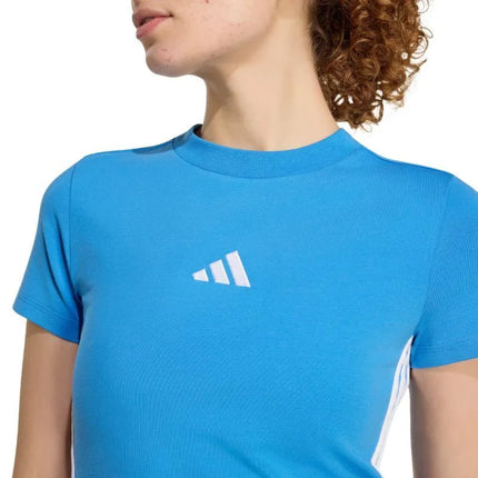 adidas Essentials 3-Stripes Slim Baby stiliaus marškinėliai, šviesiai mėlyni KD2341