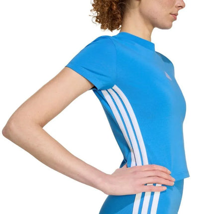 adidas Essentials 3-Stripes Slim Baby stiliaus marškinėliai, šviesiai mėlyni KD2341