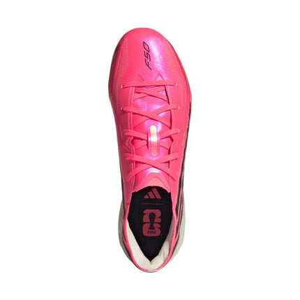 Adidas F50 Hyperfast Elite FG vaikiški futbolo bateliai, rožiniai, IH4451