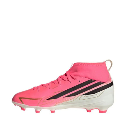Adidas F50 Hyperfast League Mid FG vaikiški futbolo bateliai, rožiniai KK1315