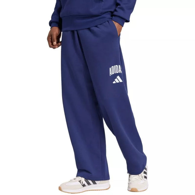 Adidas Kolegialinės Vyriškos Kelnės Tamsiai Mėlynos JM9179