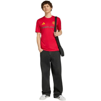 adidas Portugal 26 išvykos aprangos marškinėliai, raudoni KH2310