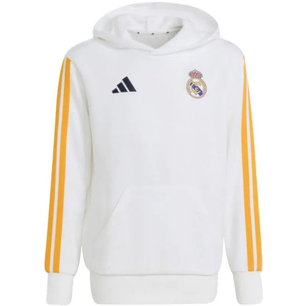„adidas Real Madrid“ vaikiškas džemperis su gobtuvu, baltas, KG2953