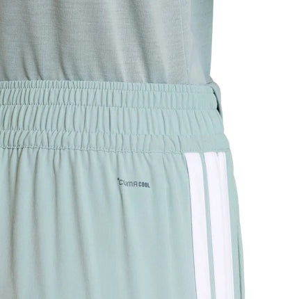 adidas Workout Essentials 3-Stripes austos moteriškos kelnės, mėtų spalvos, KC5494