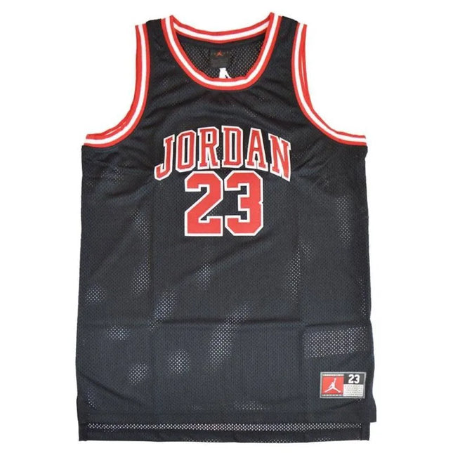 Air Jordan Junior Michael Jordan 23 vaikiški krepšinio marškinėliai, juodi - 95A773-023