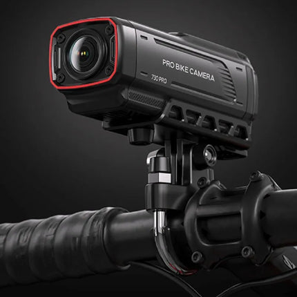 AKEEYO 730Pro 4K vaizdo registratorius ir sporto kamera dviračiams bei motociklams, tvirtinama ant vairo – juoda