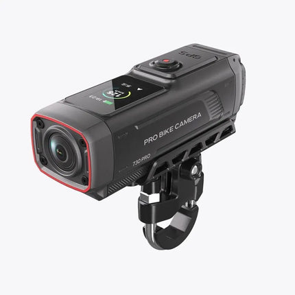 AKEEYO 730Pro 4K vaizdo registratorius ir sporto kamera dviračiams bei motociklams, tvirtinama ant vairo – juoda