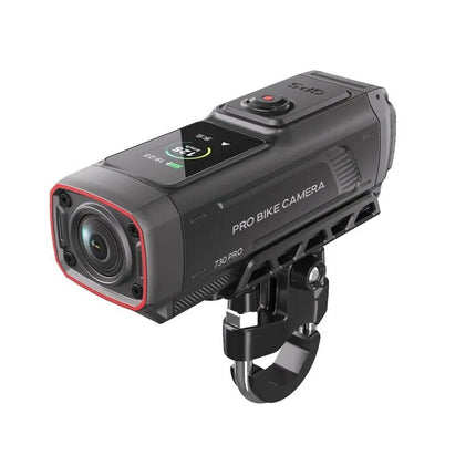 AKEEYO 730Pro 4K vaizdo registratorius ir sporto kamera dviračiams bei motociklams, tvirtinama ant vairo – juoda