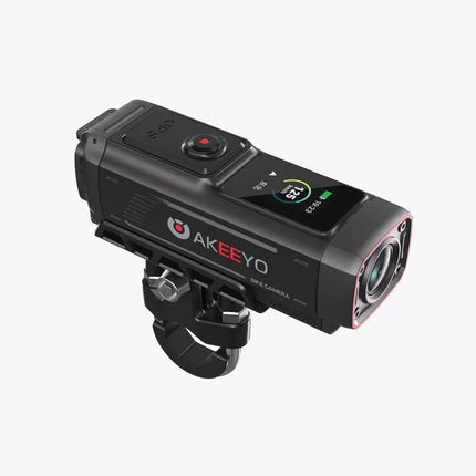 AKEEYO 730Pro 4K vaizdo registratorius ir sporto kamera dviračiams bei motociklams, tvirtinama ant vairo – juoda