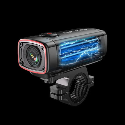 AKEEYO AKY-710S 4K sportinė vaizdo kamera motociklo vairui – juoda