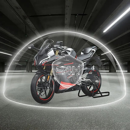 AKEEYO AKY-710S 4K sportinė vaizdo kamera motociklo vairui – juoda