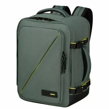American Tourister Take2Cabin MS rankinė kuprinė skrydžiams su „Wizz Air“ – tamsiai žalia