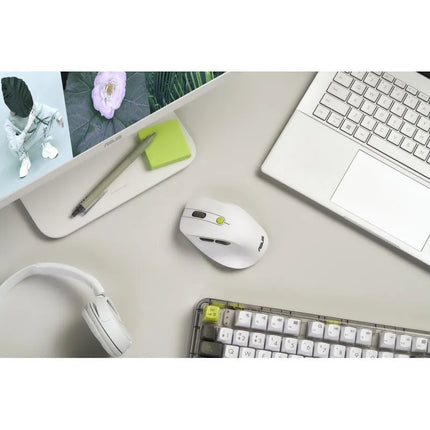 ASUS MD105 belaidė pelė, Volt Green spalvos, 2400 DPI, dviejų režimų belaidis ryšys: 2,4 GHz ir Bluetooth