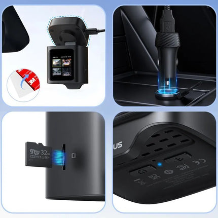 Automobilinė vaizdo kamera Baseus PrimeTrip VD1 Pro 4K - juoda