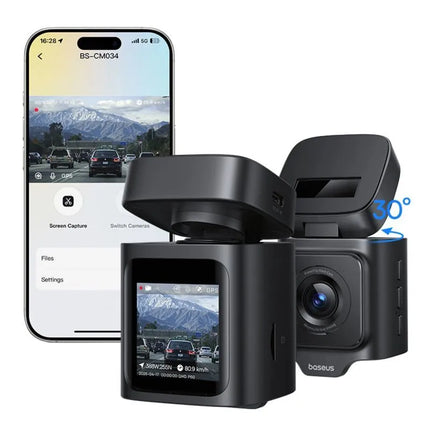 Automobilinė vaizdo kamera Baseus PrimeTrip VD1 Pro 4K - juoda