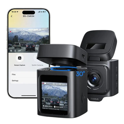 Automobilinė vaizdo kamera Baseus PrimeTrip VD1 Pro 4K - juoda
