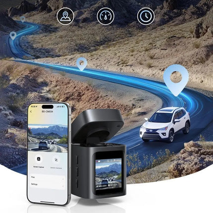Automobilinė vaizdo kamera Baseus PrimeTrip VD1 Pro 4K - juoda