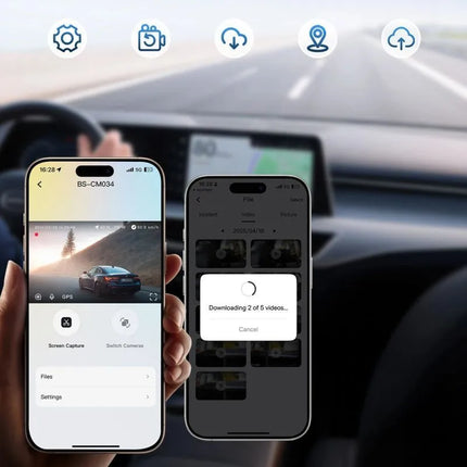 Automobilinė vaizdo kamera Baseus PrimeTrip VD1 Pro 4K - juoda