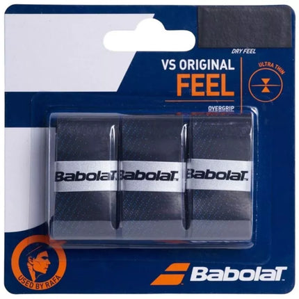 Babolat Vs Original Feel Grip 3 vnt. Juoda ir mėlyna 653040 146/193528