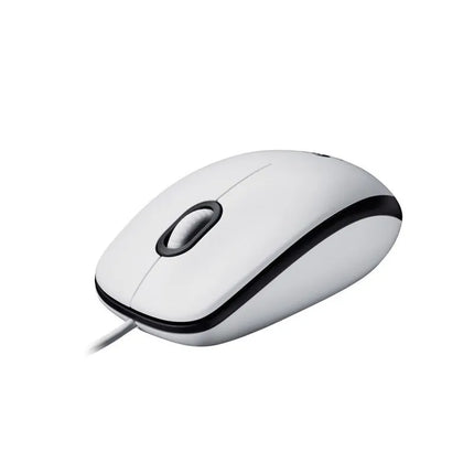 Baltos spalvos „Logitech M100“ pelė