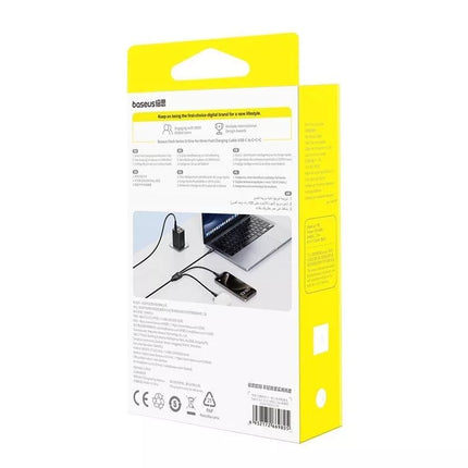 Baseus Flash Series 3 100W Kabelis 1.5m (Juodas)