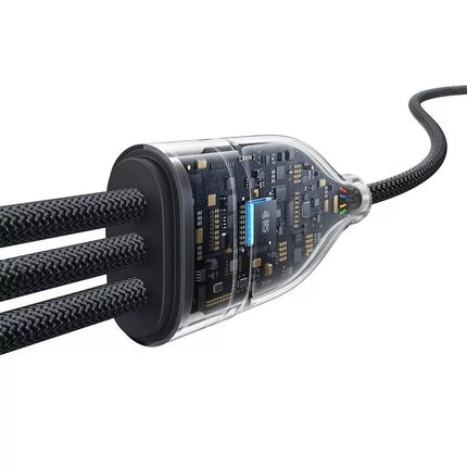 Baseus Flash Series 3 100W Kabelis 1.5m (Juodas)
