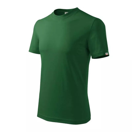 Bazinis unisex T-shirt (buteliuko žalia (prekės ženklo etiketė))
