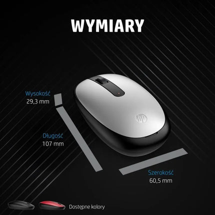 Belaidė „Bluetooth“ pelė HP 240 Pike, sidabrinė ir juoda, 43N04AA