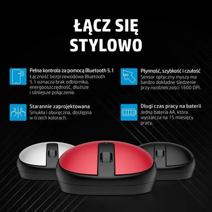 Belaidė „Bluetooth“ pelė HP 240 Pike, sidabrinė ir juoda, 43N04AA