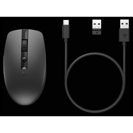 Belaidė įkraunama tylioji pelė HP 710, juoda, su baterija, 6E6F2AA