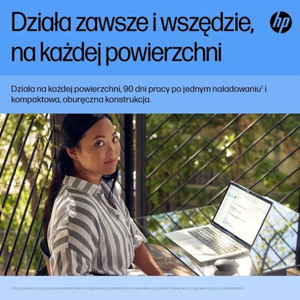 Belaidė įkraunama tylioji pelė HP 710, juoda, su baterija, 6E6F2AA