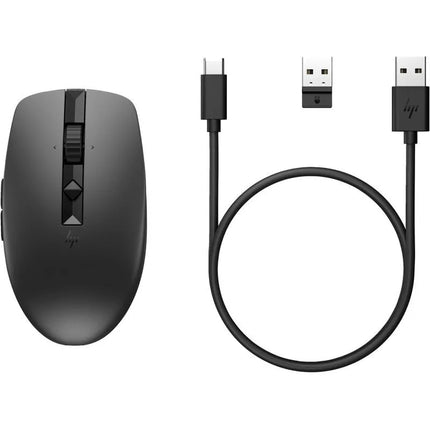 Belaidė įkraunama tylioji pelė HP 710, juoda, su baterija, 6E6F2AA