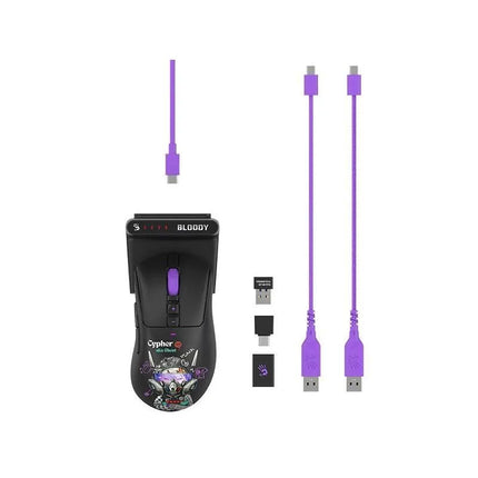 Belaidė pelė A4Tech Bloody R73 ULTRA DUO Cypher Ghost