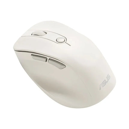 Belaidė pelė ASUS MD105, „Milky White“, 2400 DPI, dviejų režimų belaidė, 2,4 GHz ir „Bluetooth“