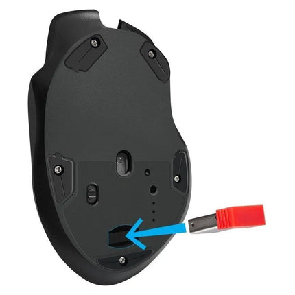 Belaidė pelė DEFENDER GM-213 THUNDER RF 1600dpi 8P, juoda