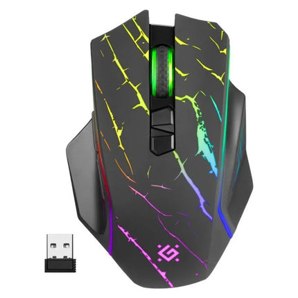 Belaidė pelė DEFENDER GM-503 URAN, optinė, RF, RGB, 3200DPI, 8 mygtukai, 52503