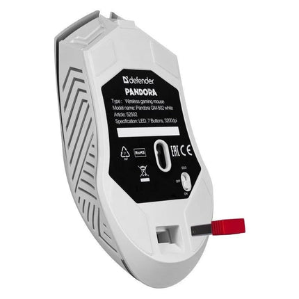 Belaidė pelė Defender Pandora GM-502 RF 3200DPI 7P, balta, 52502