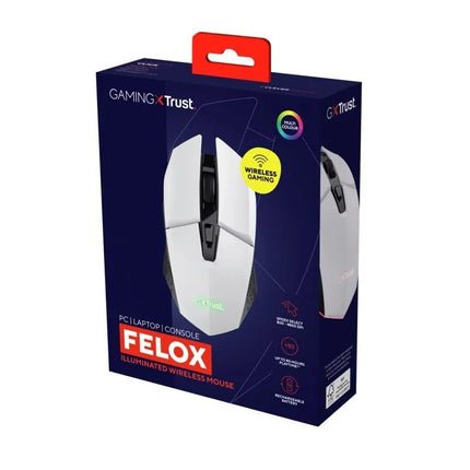 Belaidė pelė Trust GXT110W FELOX, balta (25069)