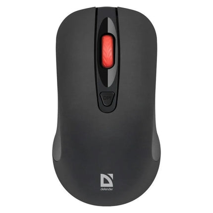 Belaidė tyli pelė Defender Nexus MS-195 RF, juoda