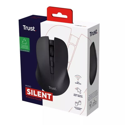 Belaidė tylioji pelė TRUST Mydo, juoda