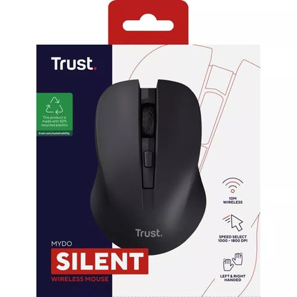Belaidė tylioji pelė TRUST Mydo, juoda