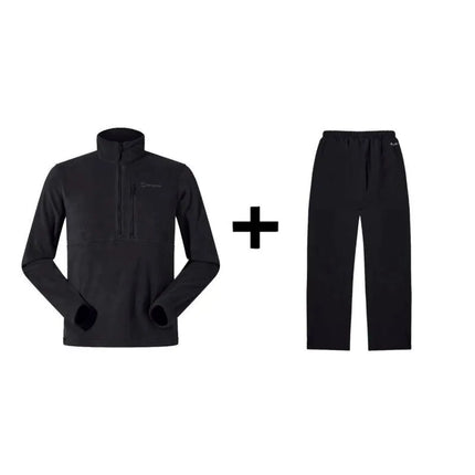 Berghaus Prism PT HZ džemperis, dydis L, juodas + Berghaus HILLWALKER OVRTRS AM BLK/BLK kelnės, dydis L