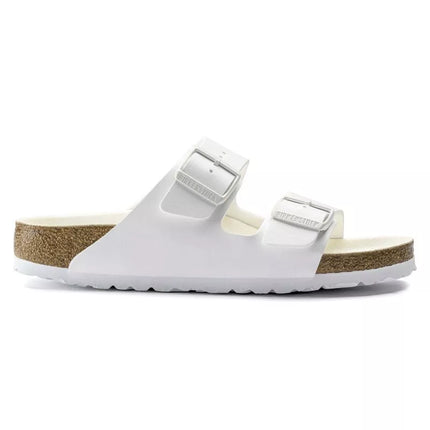 Birkenstock Arizona Birko-Flor Reguliarios Moteriški/Vyriški Basutės Platiems Kojoms Vasarai, Baltos (1019061)