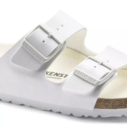 Birkenstock Arizona Birko-Flor Reguliarios Moteriški/Vyriški Basutės Platiems Kojoms Vasarai, Baltos (1019061)