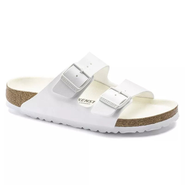 Birkenstock Arizona Birko-Flor Reguliarios Moteriški/Vyriški Basutės Platiems Kojoms Vasarai, Baltos (1019061)